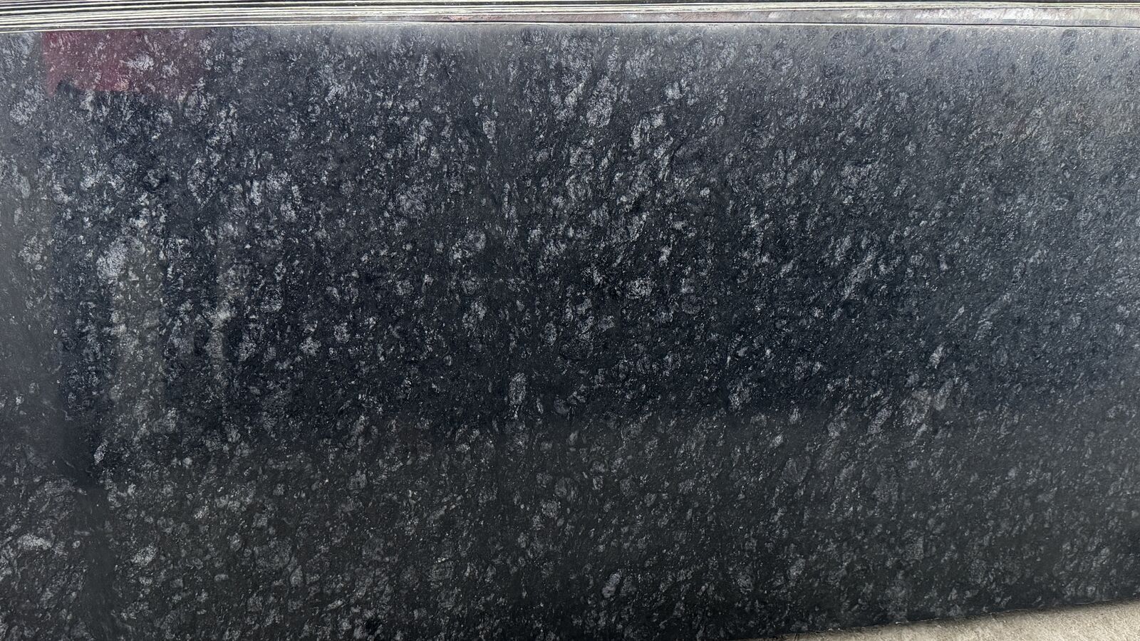 Black Pearl polished granite slab