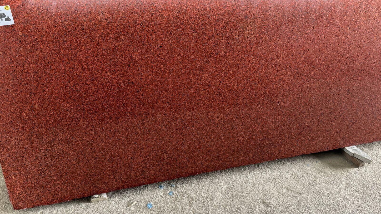 K Red polished granite slab